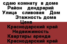 сдаю комнату  в доме › Район ­ дендрарий › Улица ­ сливовая › Дом ­ 193 › Этажность дома ­ 1 › Цена ­ 6 000 - Краснодарский край Недвижимость » Квартиры аренда   . Краснодарский край